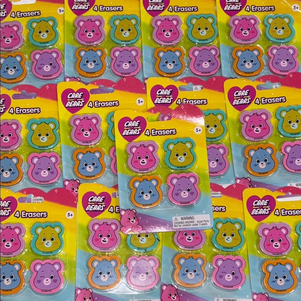 Care Bears Eraser Party Favors Care Bear ERASERS NEW Set of 13